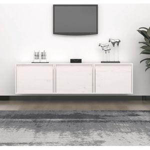 The Living Store TV-meubel - klassiek design - hangkast - 45 x 30 x 35 cm - massief grenenhout