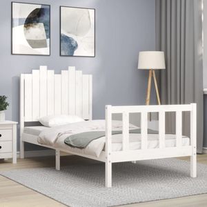 The Living Store Bed Vigo - Houten bedframe - 195.5x95.5x110 cm - Massief grenenhout