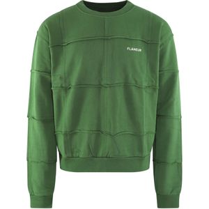 Flâneur - Cut & Sew - Sweatshirt - Groen - 100% Katoen