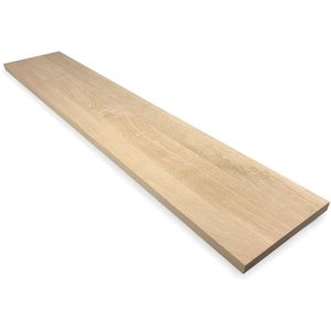 Eiken plank 150 x 20 cm 18 mm - Eikenhouten plank - Losse plank - Meubelpaneel - Kastplank - Meubelplaat