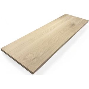 Massief eiken houten paneel 220 x 40 x 2,5 cm