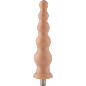 Geribbelde Dildo 3XLR voor Auxfun Basic Seksmachine Beige 21 cm