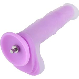 Glow in the Dark Dildo KlicLok en Zuignap 20 CM Roze