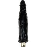 Zwarte Dildo 17 CM met 3XLR Connector voor Auxfun Basic Seksmachine