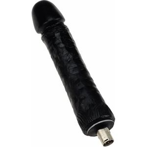 Grote Dikke Zwarte Dildo  Auxfun Basic Seksmachine 3XLR  24 CM