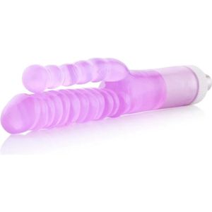 Dubbele geribbelde 3XLR dildo voor voor Auxfun Basic Seksmachine