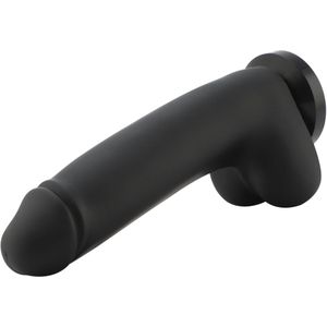 Dildo XL BBC Zwart Opzetstuk 29 cm KlicLok en Zuignap