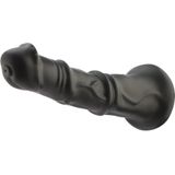 Anale Fantasy Dildo Zwart Opzetstuk 24 cm KlicLok en Zuignap