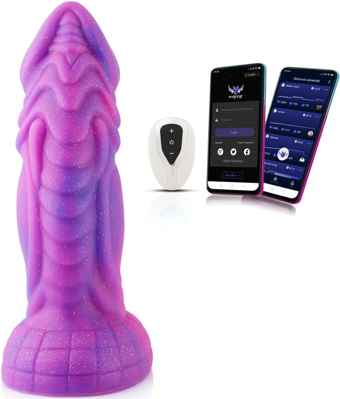 Wildolo® Fantasy Dildo Vibrator Met App & Afstandsbediening 20 cm