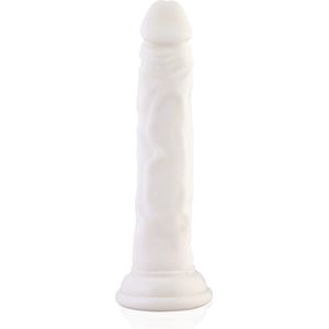 Realistische Dildo KlicLok® en Zuignap 22 CM Wit