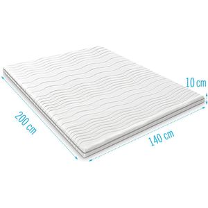 Koudschuim Topdekmatras/topper 140×200 dikte 9 cm