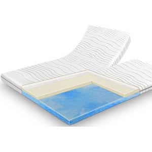 Topper Frans tweepersoons 140 X 190 Memory Foam 9 Zones | Hoogte 5 cm