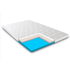 Bed Met Opbergruimte 180 X 200 Cm Stof Beige Matras - TIMANO Van Pascal Morabito