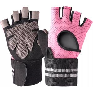 Faseras Fitness & Sport Handschoenen voor Heren & Dames - Krachttraining Artikelen - Gym & Crossfit Training - Roze