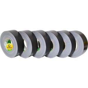 Nichiban Gaffa Tape 50mm x 50m Zwart - 6 Rollen