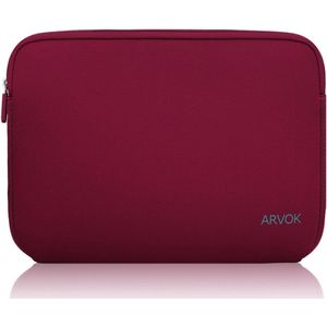 Arvok Laptop Sleeve 15.6 inch - Laptop hoes - Laptop Case - Geschikt voor Macbook - Donker Rood
