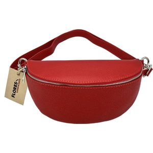 Flores Lederwaren - Crossbody/Heuptas model 'The Sling' rood.