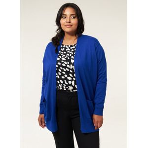 Miss Etam Plus - Senna - Vest - Kobaltblauw - Fijngebreid