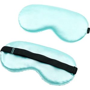 Zijde Slaap masker | Reismasker | Oog masker | Nachtmasker | Yoga | Meditatie | Ooglapje | Blinddoek | Voor op Reis of Thuis | Slaap | Zijde | Premium Kwaliteit | Zijdezacht | Uniseks | Licht Groen