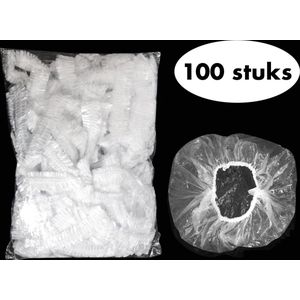 100 Wegwerp douchemutsen - Plastic Badmuts - douchemuts - - 100 stuks