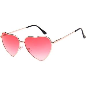 hart zonnebril - Love zonnebril – Festival zonnenbril - roze