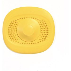 Luxe ufo afvoerstop  - gootsteenfilter - Wasbak UFO - Haar vanger - afvoer zeef - geel