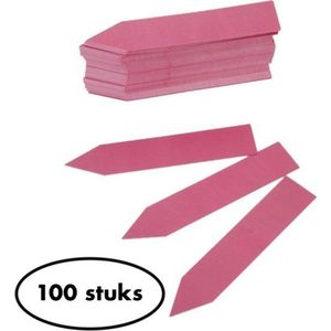 100x plantenlabels 5cm - steeketiketten - moestuin labels - 5cm - 100 stuks - rood