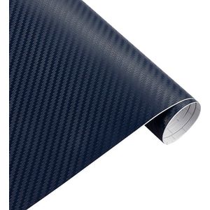 Auto wrap folie - carbon car wrap folie - 30 x 127 cm - Donker blauw