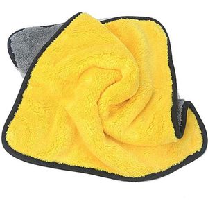Microvezel poetsdoek voor auto - microvezel droogdoek - poetsdoeken - geel