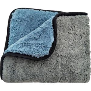 Microvezel poetsdoek voor auto - microvezel droogdoek - poetsdoeken - blauw