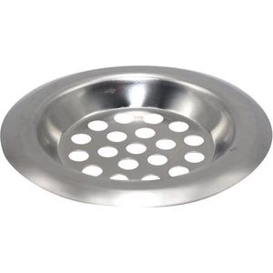 Gootsteen zeef RVS - Wastafel putje – Afvoer filter - Haarvanger - Douche Gootsteenfilter – 7.5 cm buitenmaat 5.5 cm binnenmaat - 2 stuks