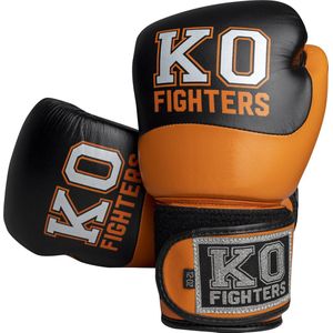 Lightning Jab Leren Bokshandschoenen - Kickboks - Handschoenen - Set - Boksen - Volwassenen - Kinderen - 10oz - Oranje