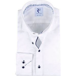 R2 Amsterdam - Overhemd Wit - Extra Lange Mouwen - Modern-Fit