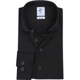 R2 - Overhemd - Antraciet - Wol - Heren - Formeel