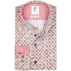 Overhemd - Lange Mouw - Katoen - Poplin - Modern Kent Kraag