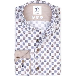 R2 - Overhemd - Blauw - Casual