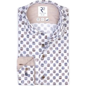 R2 - Overhemd - Blauw - Casual