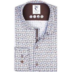 R2 - Overhemd Wheels - Blauw - Casual
