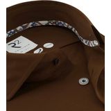 R2 - Overhemd - Bruin - Modern-Fit - Casual