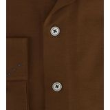 R2 - Overhemd - Bruin - Modern-Fit - Casual