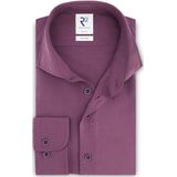 R2 - Overhemd - Paars - Wol - Formeel