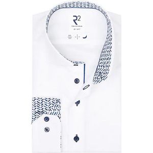 R2 Amsterdam - Overhemd - Blauw - Katoen