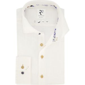 R2 - Overhemd - Wit - Linnen - Slim Fit