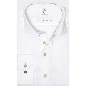 R2 Amsterdam - Overhemd - Lichtblauw - 100% Linnen - Regular Fit