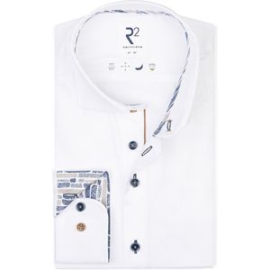 R2 Amsterdam - Overhemd - Wit - Hoogwaardige Materialen