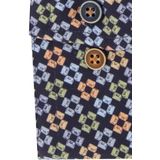 R2 - Overhemd - Donkerblauw - 100% Katoen - Slim Fit - Wide Spread Boord