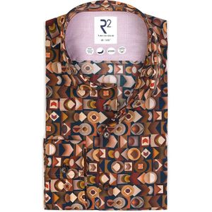 R2 - Overhemd - Brique - Lyocell - Formeel