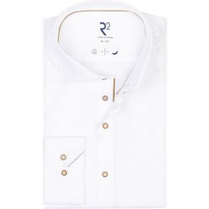 R2 Amsterdam - Casual Hemd - Wit - Widespread - Twill