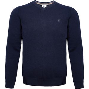R2 Trui V-Hals Merinowol Navy - Heren - Pullovers