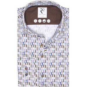 R2 Amsterdam Jersey shirt blauw, Motief